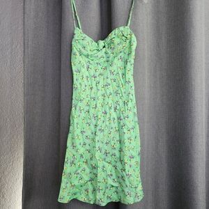 Zara Mint Green Floral Dress